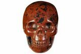 Realistic, Polished Mahogany Obsidian Skull #116312-1